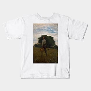 Song of the Lark by Winslow Homer Kids T-Shirt